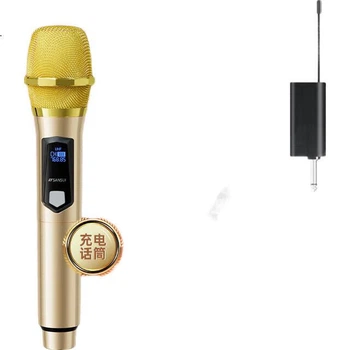 Бездротовий мікрофон SANSUI U7 з літієвим акумулятором, один до U-діапазону, підсилювач для KTV, співу, мовлення, сценічного оратора, металевий