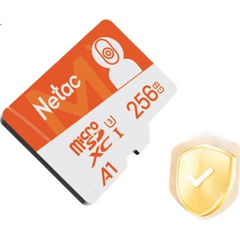 Карта памяти Netac microSD, 256 ГБ, A1 U3, для съемки 4K, для камер видеонаблюдения и видеорегистраторов Xiaomi, версия Pro