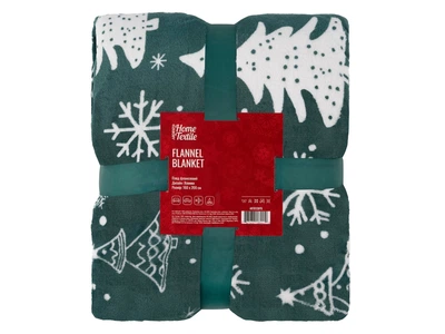 Плед двуспальный ARDESTO Christmas Flannel 160х200 см елки (ART0128PB)