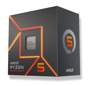 Процесор AMD (AM5) Ryzen 5 7400, Tray + Cooler, 6x3.3 ГГц (Turbo Boost 4.3 ГГц), Radeon Graphics, L3 16Мб, Zen 4 (Raphael), 5 нм, TDP 65 Вт, розблокований множник (100-100001900MPK)
