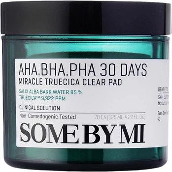 Пэды для лица Some By Mi AHA BHA PHA 30 Days Miracle Truecica 70 шт (8809647390671)