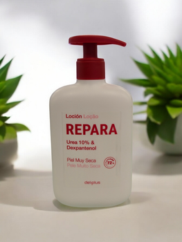 Восстановительный лосьон для тела Deliplus Repara Locion Urea 10 Dexpanthenol для сухой кожи 550 мл
