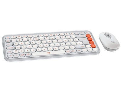 Клавіатура + миша бездротова Logitech Pop Icon Combo Off White (920-013141)