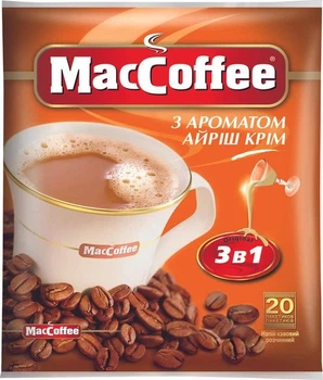 Кавовий напій 3в1 MacCoffee з ароматом айріш крім 18 г x 20 шт
