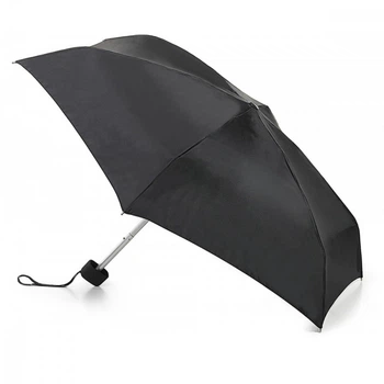 Міні парасолька жіноча механічна Fulton Tiny-1 L500 Black (Чорний)