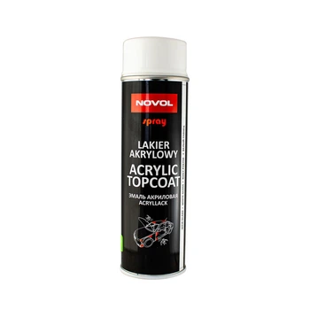 Емаль акрилова Novol SPRAY ACRYL TOPCOAT WHITE GLOSS 500мл (3079876)