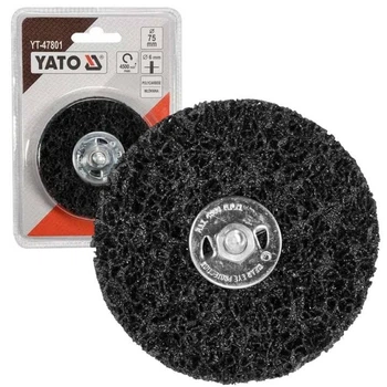 Щетка зачистная дисковая YATO YT-47802 100 мм из нетканого волокна с хвостовиком 6 мм