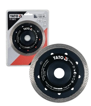 Диск алмазный отрезной YATO YT-59972 125×1.6×10×22.2 мм для стекла, керамики и керамогранита