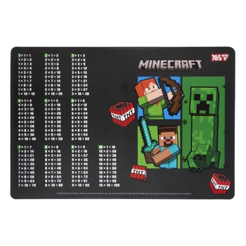 Подкладка настольная YES 42*29 см Minecraft Черная (492362)