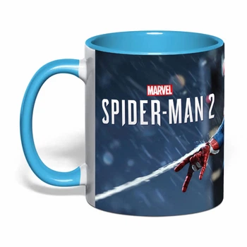 Чашка з друком "Spider-man/Людина-павук" №3 (колір блакитний) (46068)