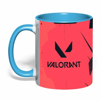 Чашка з друком "Valorant/Валорант" №5 (колір блакитний) (46327)