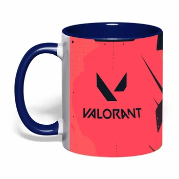 Чашка з друком "Valorant/Валорант" №5 (колір кобальт) (46325)