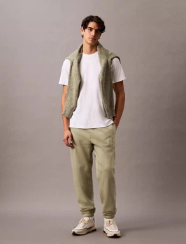 Мужские джоггеры на флисе Calvin Klein спортивные штаны 1159863048 (Зеленый XXL)