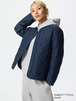 Легкая куртка на пуговицах PUFFERTECH Uniqlo 1159865277 (Синий XL)