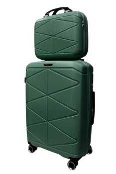 Комплект велика валіза + кейс Madisson Snowball 51304 колір зеленй