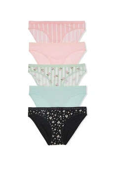 Набор трусиков 5 шт слип Victoria's Secret 4(L) Микс (153131)