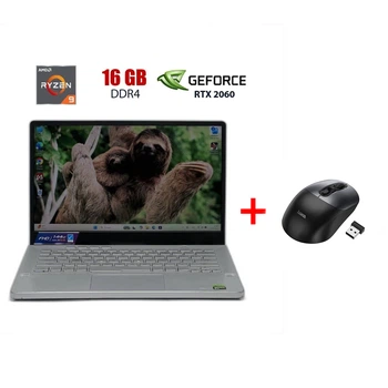 Ігровий ноутбук Б-клас Asus ROG Zephyrus G14 GA401l / 15.6" (1920x1080) IPS / AMD Ryzen 9 4900HS (8 (16) ядер по 3 - 4.3 GHz) / 16 GB DDR4 / 960 GB SSD / nVidia GeForce RTX 2060 Max-Q, 6 GB GDDR6, 192-bit / WebCam б/в + Подарунок Миша HOCO GM28