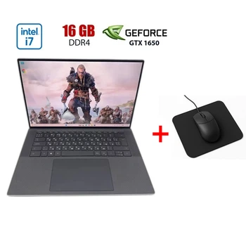Игровой ноутбук Dell XPS 9500 / 15.6" (3840x2160) IPS / Intel Core i7 -10750H (6 (12) ядер по 2.6 - 5 GHz) / 16 GB DDR4 / 512 GB SSD / nVidia GeForce GTX 1650, 4 GB GDDR5, 128-bit / WebCam б/у + Подарок Мышка и коврик