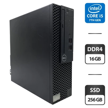 Компьютер Dell OptiPlex 3050 SFF / Intel Core i5-7500 (4 ядра по 3.4 - 3.8 GHz) / 16 GB DDR4 / 256 GB SSD / Intel HD Graphics 630 / DVD-ROM б/у