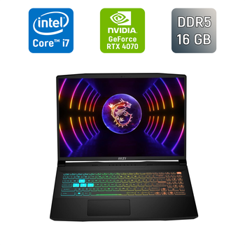 Ігровий ноутбук MSI Crosshair 16 HX / 16" (1920x1200) IPS / Intel Core i7-13620H (10 (16) ядер по 3.6 - 4.9 GHz) / 16 GB DDR5 / 1000 GB SSD / nVidia GeForce RTX 4070, 8 GB GDDR6, 128-bit / WebCam б/в