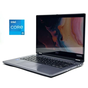 Ультрабук Б-клас Acer Travelmate P414-51 / 14" (1920x1080) IPS Touch / Intel Core i5-1135G7 (4 (8) ядра по 1.5 - 4.2 GHz) / 8 GB DDR4 / 256 GB SSD / Intel Iris Xe Graphics / WebCam / Win 11 б/в