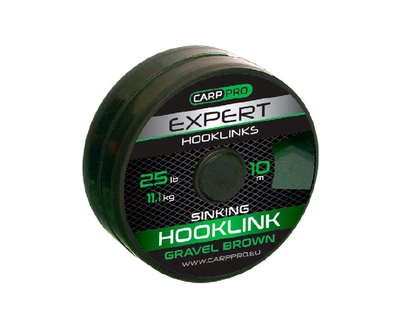 Поводковый материал без оболочки Carp Pro Gr. Brown Sinking 25lb 10м