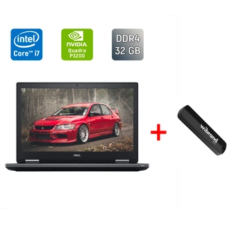 Мобильная рабочая станция Dell Precision 7730 / 17.3" (1600x900) TN / Intel Core i7-8850H (6 (12) ядра по 2.6 - 4.3 GHz) / 32 GB DDR4 / 512 GB SSD / nVidia Quadro P3200, 6 GB GDDR5, 192-bit / HDMI / WebCam / Windows 10 б/у + Подарок Накопитель USB 32 GB