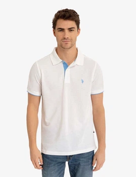 Поло длинное мужское U.S. Polo Assn 11A534-4H00A(White) L Белое (786660732344)