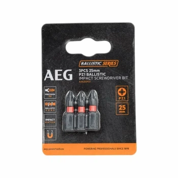 Бита ударная AEG AAK252PZ1, PZ1, 25мм (3шт) (4932479170)
