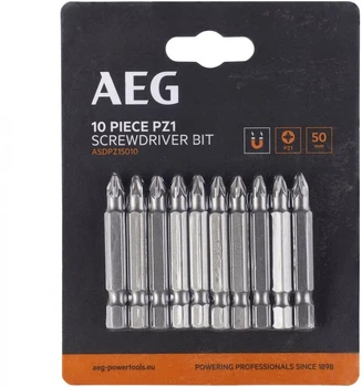 Бита AEG ASDPZ15010, PZ1, 50мм (10шт)