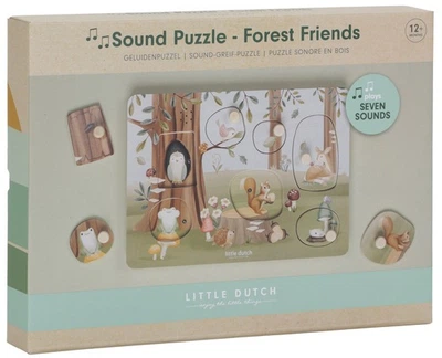 Puzzle dźwiękowe Little Dutch LD7240 Forest Friends FSC 7 elementów (8713291772403)