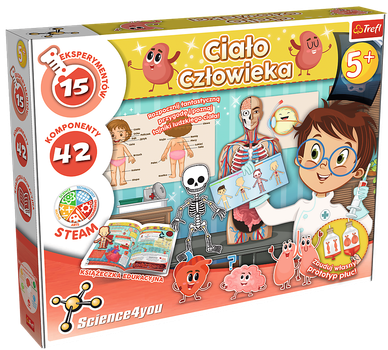 Zestaw do eksperymentów naukowych Trefl Science 4 You Ciało człowieka (61531) (5900511615319)