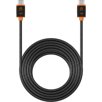 Дата кабель USB-C to USB-C 1.8m 100W (20V/5A) premium J5create (JUCX25L18-N)