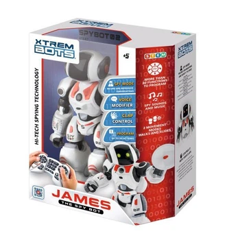 Робот-шпион на радиоуправлении Xtrem Bots Джеймс STEM (XT3803084)