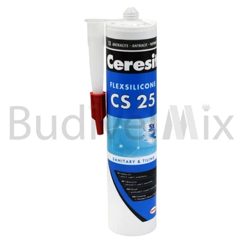 Герметик для швів Ceresit CS 25 FlexSilicone 280 мл антрацит