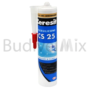 Герметик для швів Ceresit CS 25 FlexSilicone 280 мл тофі