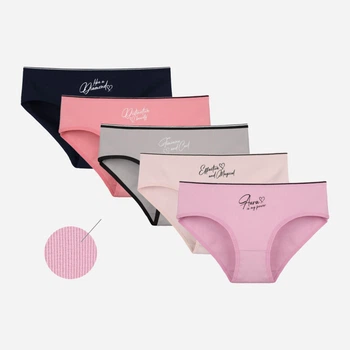 Набор трусиков слипов женских хлопковых Donella 3132PB2 XL 5 шт Пастельный микс (8697840965365)