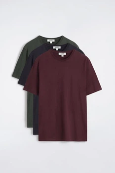 Футболки набір COS 3-pack cotton crew-neck t-shirts 1294699004 S Різнобарвний