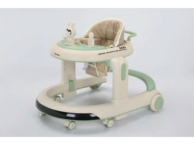 Детские ходунки ADBOR BABY CROCS N623 / Ходунки-толкатель с игровой панелью green