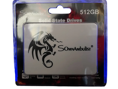 SSD накопитель SomnAmbulist H650 512GB 2.5″ SATA III 550/450 МБ/с новый для ноутбука и компьютера