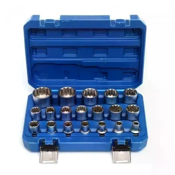 Набор 12-гранных торцевых головок KD10348 21 шт 1/2″ • Комплект головок KD10348 8–36 мм в кейсе для авто, гаража и ремонта 58490