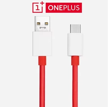 Кабель шнур швидкої зарядки OnePlus USB-A to Type-C 10A 100W SuperVooc Warp 1м Червоний