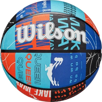 Баскетбольный мяч Wilson WNBA HEIR DNA OUTDOOR сине-голубо-оранжевый Размер 6 WZ3009201XB6