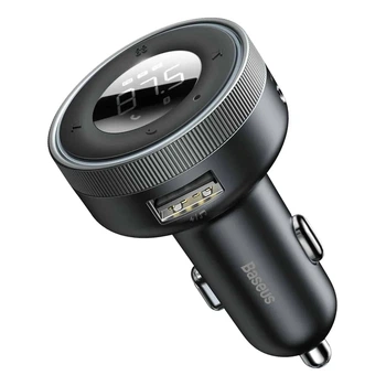FM-трансмітер Baseus Enjoy Car Wireless MP3 Charger Bluetooth 5.0 USB Type-A чорний