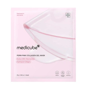 Укрепляющая гидрогелевая маска для лица Medicube PDRN Pink Collagen Jelly Gel Mask (28 g)