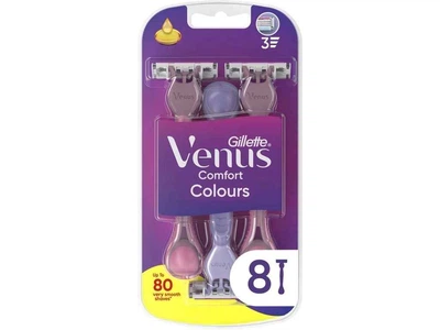 Бритва одноразова VENUS 3леза 8шт для гоління Comfort Colours Одноразові