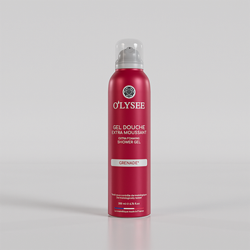 Очищающая гель-пена для душа с ароматом граната O’LYSEE Extra Foaming shower Gel Grenade 200 мл