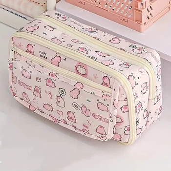 Пенал для карандашей Capybara Print Oxford Cloth - Многофункциональный органайзер для канцелярских принадлежностей