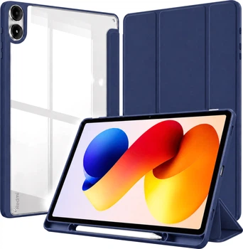 Чехол для планшета Xiaomi Redmi Pad 2 Pro 12.1" BeCover Soft Edge TPU с креплением для стилуса Deep Blue (BC_716137)