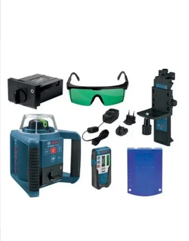 Профессиональный ротационный лазерный нивелир BOSCH GRL 300 HVG SET Professional: зеленый луч, оригинал BMR
